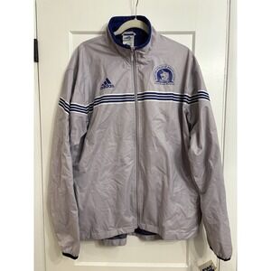 Vintage 2000 Boston Marathon‎ Adidas Iridium/Carbon Windbreaker Jacket Size XL